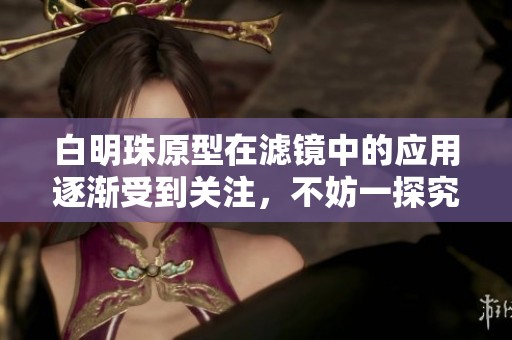 白明珠原型在滤镜中的应用逐渐受到关注，不妨一探究竟其背后的故事。