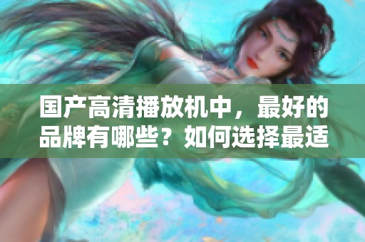 国产高清播放机中，最好的品牌有哪些？如何选择最适合自己的播放机？