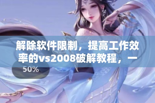 解除软件限制，提高工作效率的vs2008破解教程，一步步教你实现这一目标