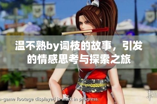 温不熟by词枝的故事，引发的情感思考与探索之旅
