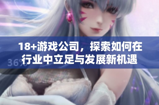 18+游戏公司，探索如何在行业中立足与发展新机遇