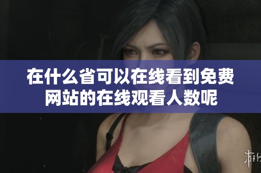 在什么省可以在线看到免费网站的在线观看人数呢
