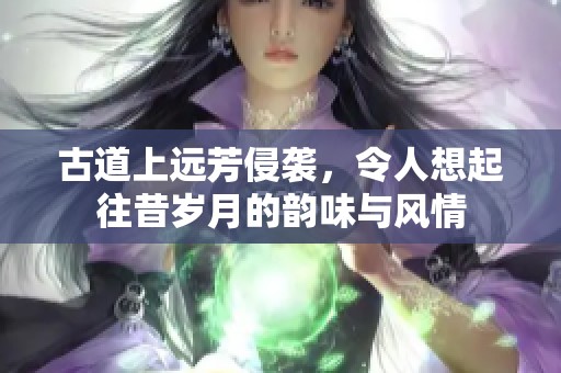 古道上远芳侵袭，令人想起往昔岁月的韵味与风情