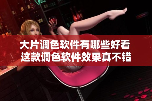 大片调色软件有哪些好看 这款调色软件效果真不错