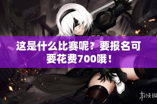 这是什么比赛呢？要报名可要花费700哦！