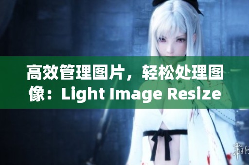 高效管理图片，轻松处理图像：Light Image Resizer服务软件介绍