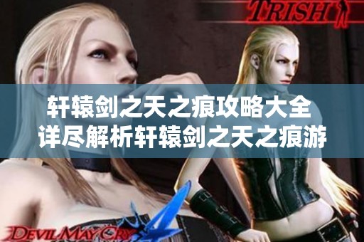轩辕剑之天之痕攻略大全 详尽解析轩辕剑之天之痕游戏攻略技巧与建议