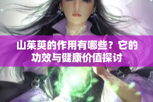 山茱萸的作用有哪些？它的功效与健康价值探讨