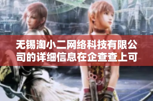 无锡淘小二网络科技有限公司的详细信息在企查查上可查阅