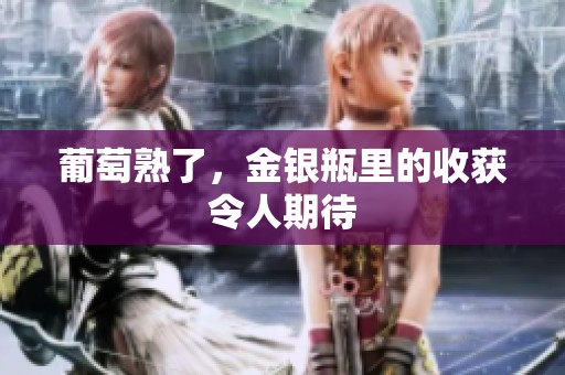 葡萄熟了，金银瓶里的收获令人期待