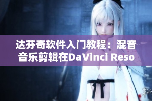 达芬奇软件入门教程：混音音乐剪辑在DaVinci Resolve 17中轻松实现