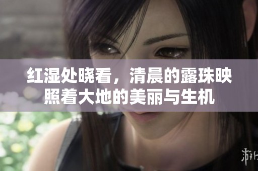 红湿处晓看，清晨的露珠映照着大地的美丽与生机
