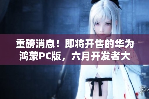 重磅消息！即将开售的华为鸿蒙PC版，六月开发者大会时间已定
