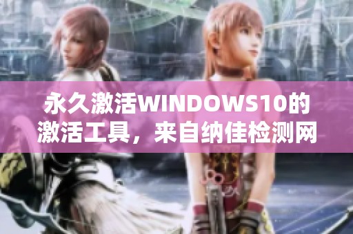 永久激活WINDOWS10的激活工具，来自纳佳检测网的解决方案