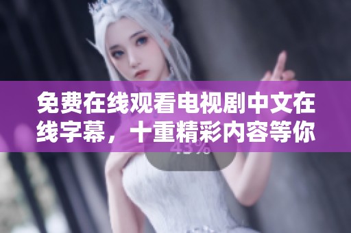 免费在线观看电视剧中文在线字幕，十重精彩内容等你来欣赏