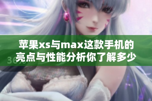 苹果xs与max这款手机的亮点与性能分析你了解多少呢