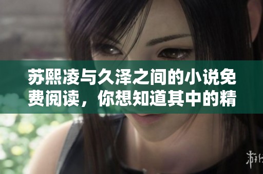 苏熙凌与久泽之间的小说免费阅读，你想知道其中的精彩故事吗