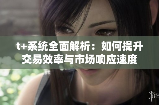 t+系统全面解析：如何提升交易效率与市场响应速度