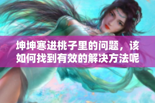 坤坤寒进桃子里的问题，该如何找到有效的解决方法呢