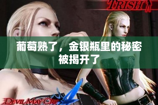 葡萄熟了，金银瓶里的秘密被揭开了