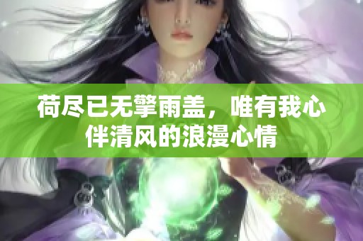 荷尽已无擎雨盖，唯有我心伴清风的浪漫心情