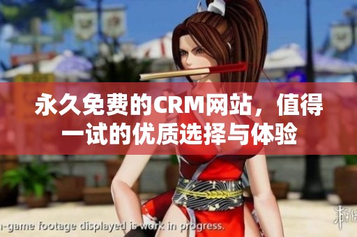 永久免费的CRM网站，值得一试的优质选择与体验