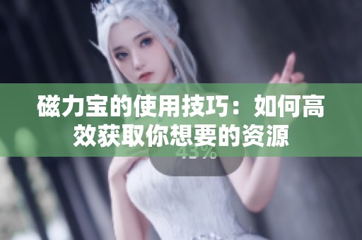 磁力宝的使用技巧：如何高效获取你想要的资源
