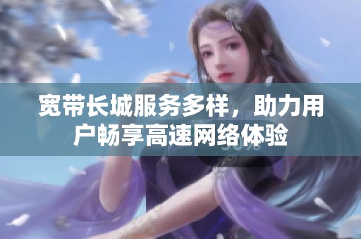 宽带长城服务多样，助力用户畅享高速网络体验