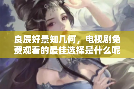 良辰好景知几何，电视剧免费观看的最佳选择是什么呢