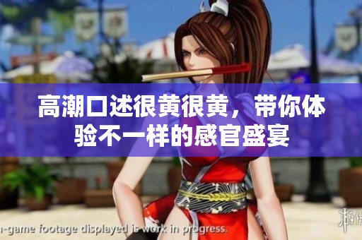 高潮口述很黄很黄，带你体验不一样的感官盛宴