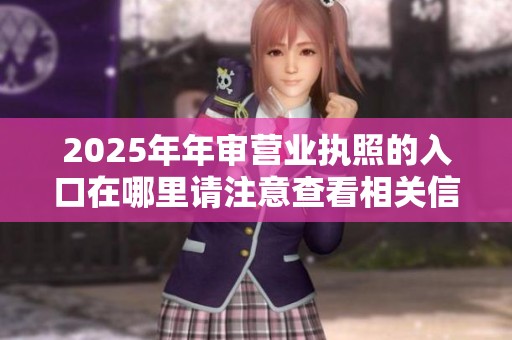 2025年年审营业执照的入口在哪里请注意查看相关信息